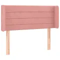 Tête de lit à LED Rose 93x16x78/88 cm Velours