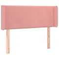 Tête de lit à LED Rose 83x16x78/88 cm Velours