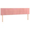 cadre de lit avec matelas Rose 160x200 cm Velours