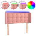 Tête de lit à LED Rose 83x16x78/88 cm Velours