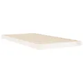 Cadre de lit blanc 90x190 cm simple bois massif de pin