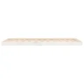 Cadre de lit blanc 90x190 cm simple bois massif de pin
