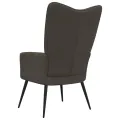 Chaise de relaxation Gris foncé Velours