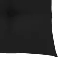 Chaises de jardin avec coussins noir 4 pcs Bois de teck massif