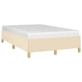 Cadre de lit crème 120x190 cm tissu