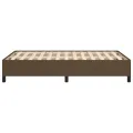 Cadre de lit marron foncé 120x190 cm tissu