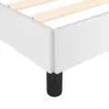 Cadre de lit blanc 120x190 cm similicuir