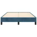 Cadre de lit bleu foncé 120x190 cm velours