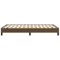 Cadre de lit marron foncé 120x190 cm tissu