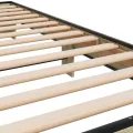 Cadre de lit chêne sonoma 100x200 cm bois d'ingénierie et métal