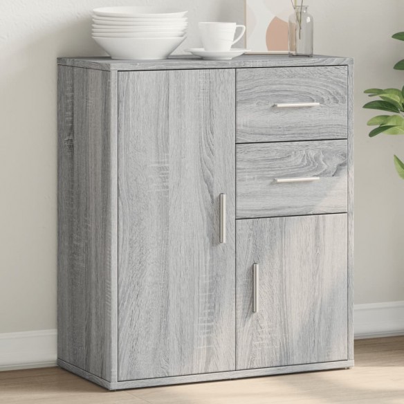 Buffet sonoma gris 60x31x70 cm bois d'ingénierie