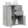 Buffet gris béton 60x31x70 cm bois d'ingénierie