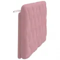 Coussin de tête de lit rose 140 cm velours