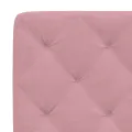 Coussin de tête de lit rose 140 cm velours