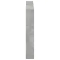 Armoire tête de lit avec LED gris béton 100x17x102 cm