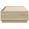 Cadre de lit chêne sonoma 90x200 cm bois d'ingénierie