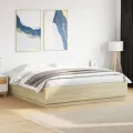 Cadre de lit chêne sonoma 180x200 cm bois d'ingénierie