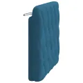 Coussin de tête de lit bleu 100 cm velours