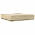 Cadre de lit chêne sonoma 200x200 cm bois d'ingénierie