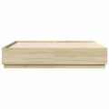 Cadre de lit chêne sonoma 200x200 cm bois d'ingénierie