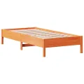 Cadre de lit cire marron 100x200 cm bois de pin massif