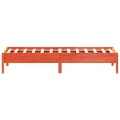 Cadre de lit cire marron 100x200 cm bois de pin massif