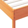 Cadre de lit cire marron 100x200 cm bois de pin massif