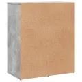 Buffet gris béton 60x31x70 cm bois d'ingénierie