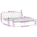 Lit avec matelas noir 180x200 cm velours