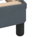 Cadre de lit avec lumières LED gris foncé 180x200 cm velours