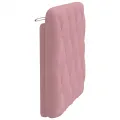 Coussin de tête de lit rose 80 cm velours