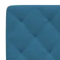 Coussin de tête de lit bleu 200 cm velours