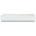 Cadre de lit avec lumières LED blanc 90x190cm bois d’ingénierie