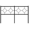 Tête de lit métal noir 135 cm