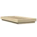 Cadre de lit chêne sonoma 90x190 cm bois d'ingénierie