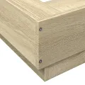 Cadre de lit chêne sonoma 90x190 cm bois d'ingénierie