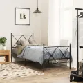 Tête de lit métal noir 80 cm