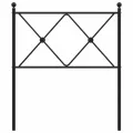 Tête de lit métal noir 80 cm