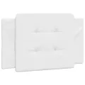 Lit avec matelas blanc 100x200 cm similicuir