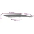 Cadre de lit 135x190 cm Bois de pin massif