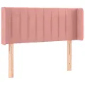 Tête de lit à LED Rose 103x16x78/88 cm Velours