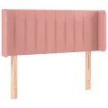 Tête de lit à LED Rose 83x16x78/88 cm Velours