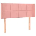 Tête de lit à LED Rose 83x16x78/88 cm Velours