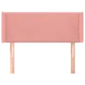 Tête de lit avec oreilles Rose 103x16x78/88 cm Velours