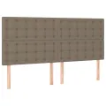 cadre de lit avec matelas Taupe 160x200 cm Tissu