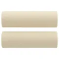 Ensemble de canapés 2 pcs avec coussins crème tissu