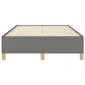 Cadre de lit gris foncé 120x190 cm tissu