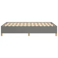 Cadre de lit gris foncé 120x190 cm tissu