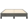 Cadre de lit gris foncé 120x190 cm velours