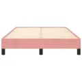 Cadre de lit rose 120x190 cm velours